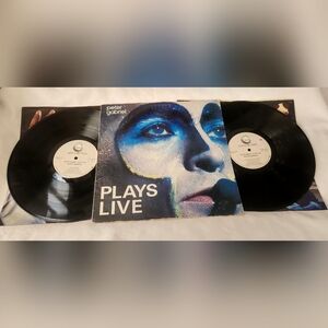 Peter Gabriel Plays Live Double Vinyl LP 1983 Album Record with Inners 2GHS 4012